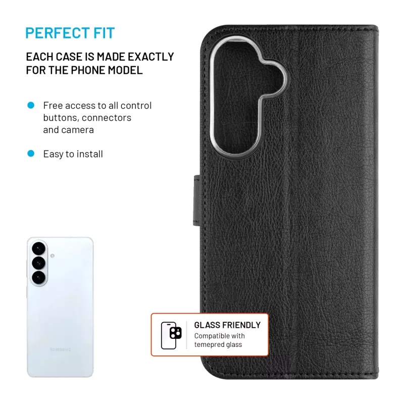 FIXED Opus für Samsung Galaxy S26+, schwarz | Feste Rückseitenabdeckung