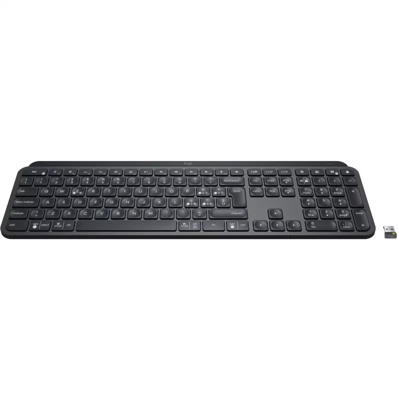 Logitech MX Keys for Business Tastatur RF Wireless + Bluetooth Italienisch Graphit (920-010247)