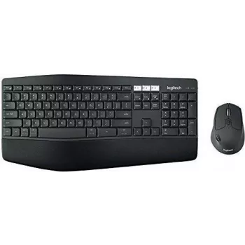 Logitech MK850 Performance Wireless Tastatur und Maus Combo – Volle Größe (100%) – Kabellos – RF Wireless + Bluetooth – QWERTY – Schwarz – Maus im Lieferumfang