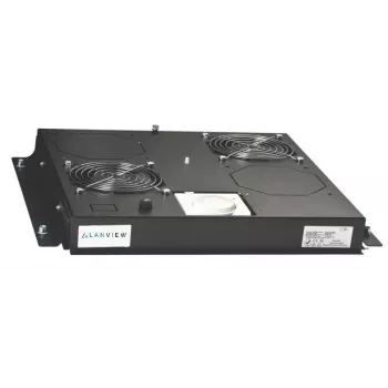Lüftereinschub Lanview LVR248033-UK Schwarz Stahl 220/240V 85 CFM