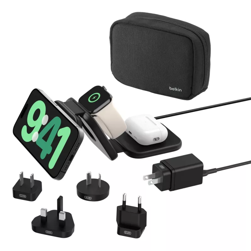 Belkin BoostCharge Pro Kopfhörer Smartphone Smartwatch Schwarz USB kabellos Schnellladung