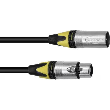 XLR-Kabel PSSO 3-polig 20 m schwarz mit Neutrik-Steckverbindern