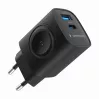USB-A USB-C Ladegerät 20W PowerDelivery Quick Charge 3.0, schwarz