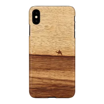 Smartphone-Hülle man and wood für iPhone XS Max — terra Schwarz
