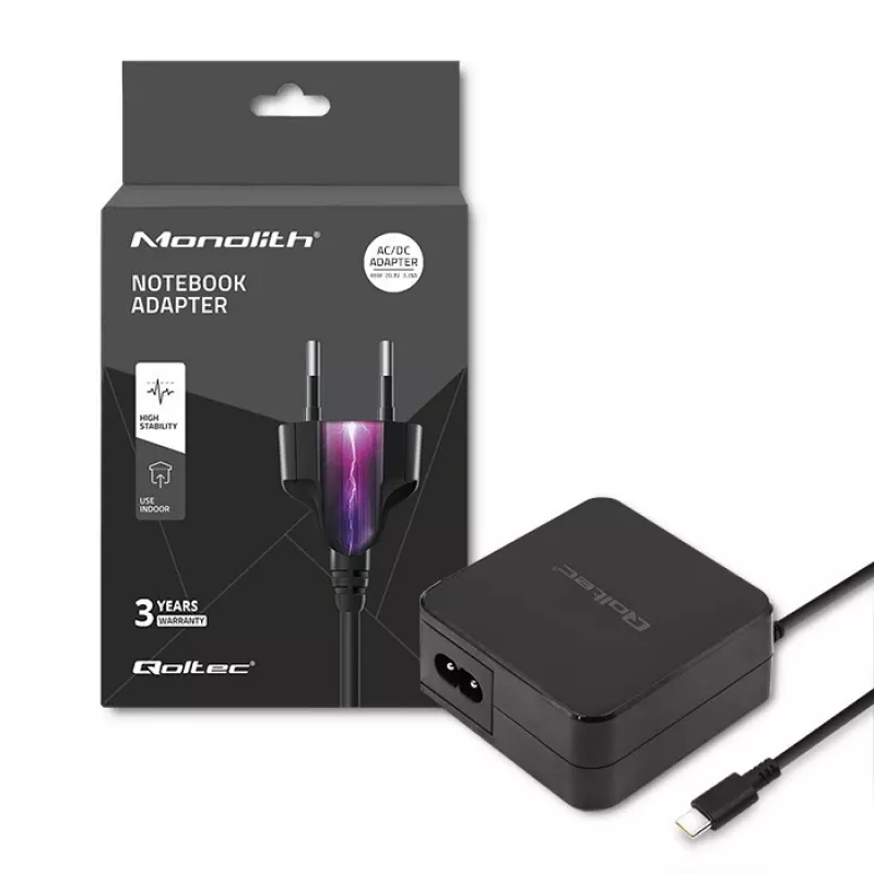 Qoltec 51027 Ladegerät | 65W | 5-20,3V | 2-3,25A | USB Typ C | PD