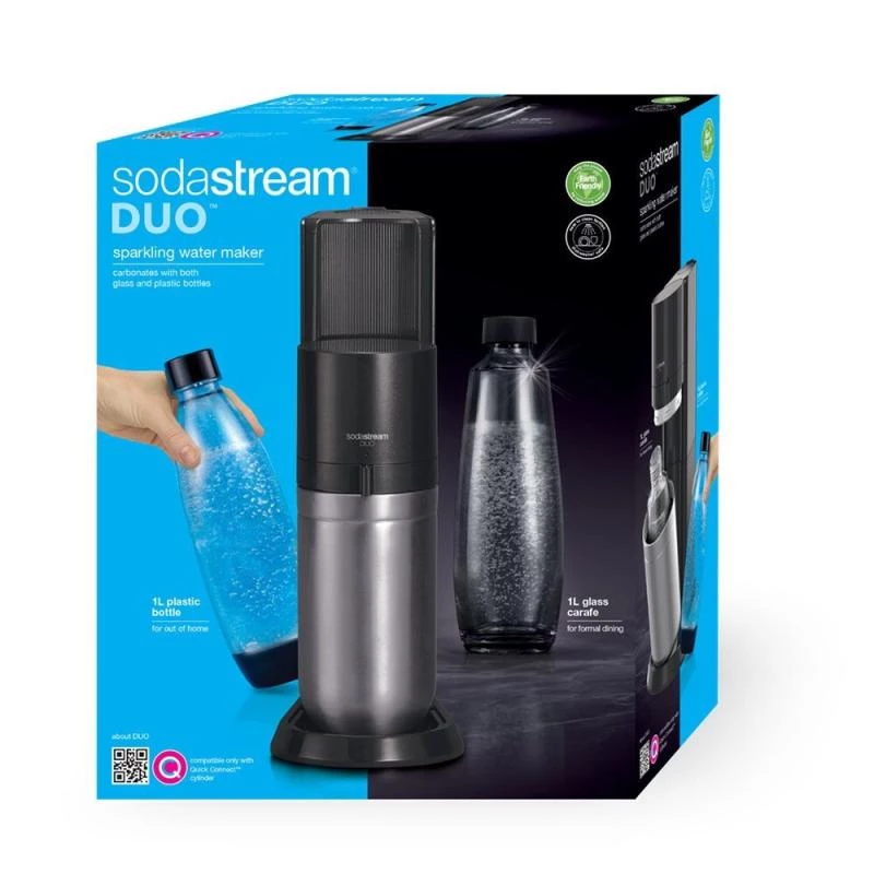 Soda Maker SodaStream DUO Schwarz Edelstahl