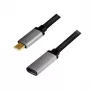 LogiLink USB-Kabel USB 3.2 Gen 2 CUA0105 0,5 m USB-C Schwarz Grau