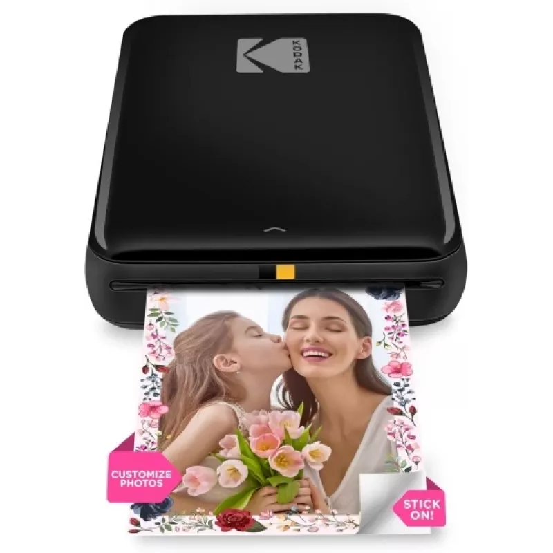Kodak STEP Instant Mobile Fotodrucker Farbe ZINK 2x3'' 1 ppm, Bluetooth, Schwarz