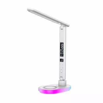 Tischleuchte Hawk HW-LAMP03 Weiß RGB — verstellbare LED-Schreibtischlampe mit RGB-Beleuchtung