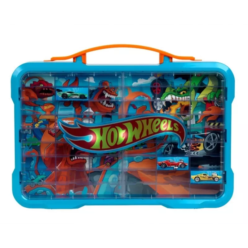 Hot Wheels Aufbewahrungskoffer mit leuchtendem Logo