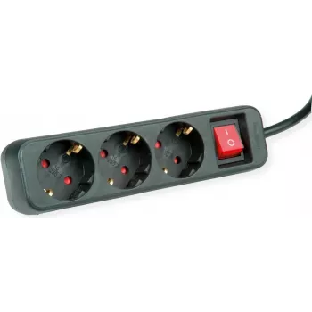Power Extension ROLINE 19.07.1069 3 m 3 AC outlet(s) Indoor Schwarz