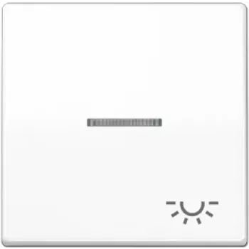 Wandschaltermodul JUNG AS 591 KO5L WW Weiß — einteilig, weiße Oberfläche