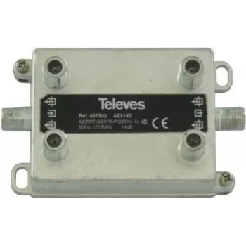 Splitter Televes AZ414D 4-fach 14 dB, Frequenzbereich 5–1218 MHz