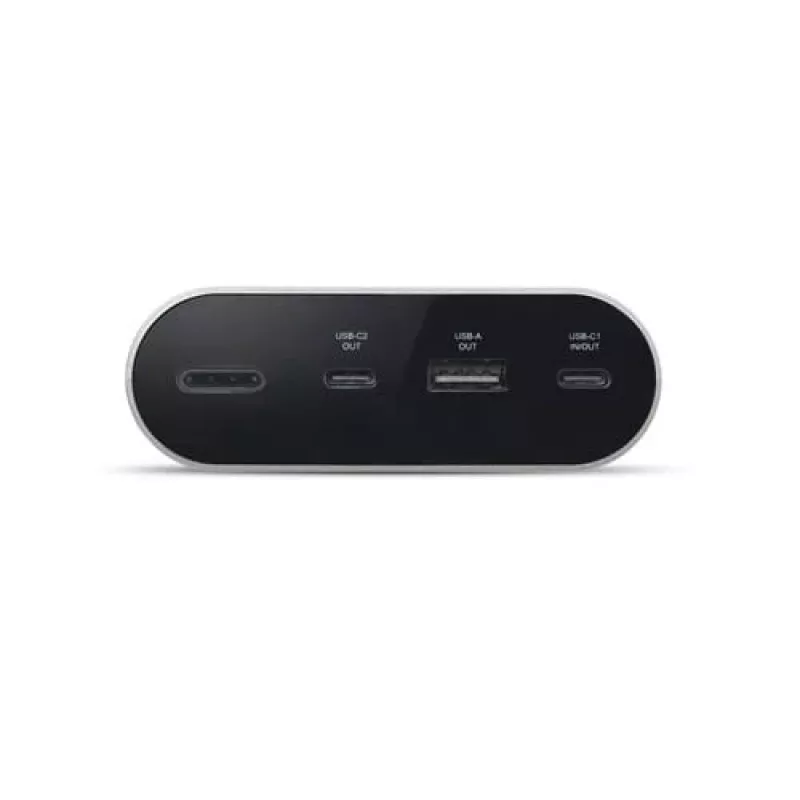 Tragbares Ladegerät Dell APB081GL 24000 mAh, 1x USB-A + 2x USB-C, 2 A Ausgang, grau, 0,69 kg