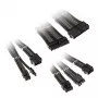 Kabelverlängerungsset Kolink Core Adept – umflochtene PET-Ummantelung, Kupferleiter, 0,30–0,35 m, 6-teiliges Set