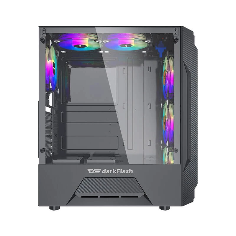 Darkflash LEO Computergehäuse (schwarz)