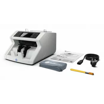 Banknotenzählmaschine Safescan 2210 G2 Weiß LCD-Anzeige AC 220-240V
