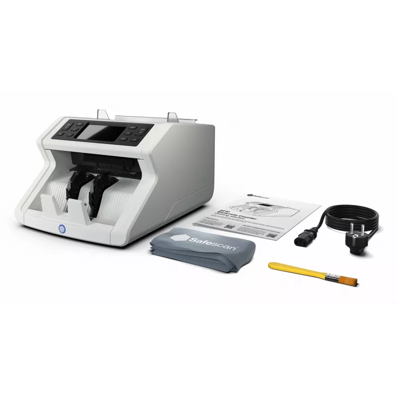 Banknotenzählmaschine Safescan 2210 G2 Weiß LCD-Anzeige AC 220-240V