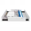 Glasfaser-Wandgehäuse DIGITUS DN-96843M-OS2, Singlemode, vormontiert, 24×LC DX-Adapter mit Pigtails, Stahl, grau, 320×54×280 mm