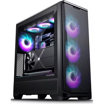 PHANTEKS Eclipse G400A Midi-Tower, gehärtetes Glas, D-RGB, schwarz