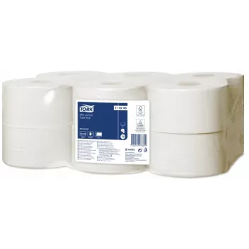 Toilettenpapier Tork Universal Mini Jumbo T2, 2-lagig, 9,1cm x 150m, weiß 12 Stück