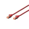 Patchkabel Digitus CAT 6 S/FTP DK-1644-005/R 0,5 m Rot