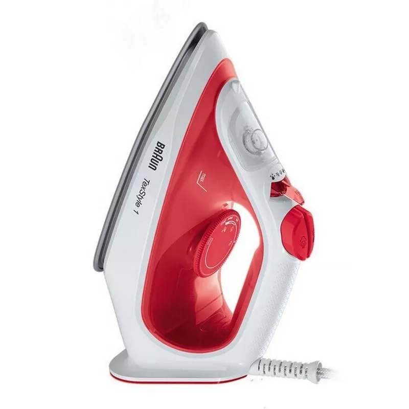 Braun SI 1019 RD Dampfbügeleisen Antihaft-Bügelsohle 1900 W Rot