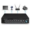 Esperanza ENS106 10-Port-PoE-Switch 10/100 96 W