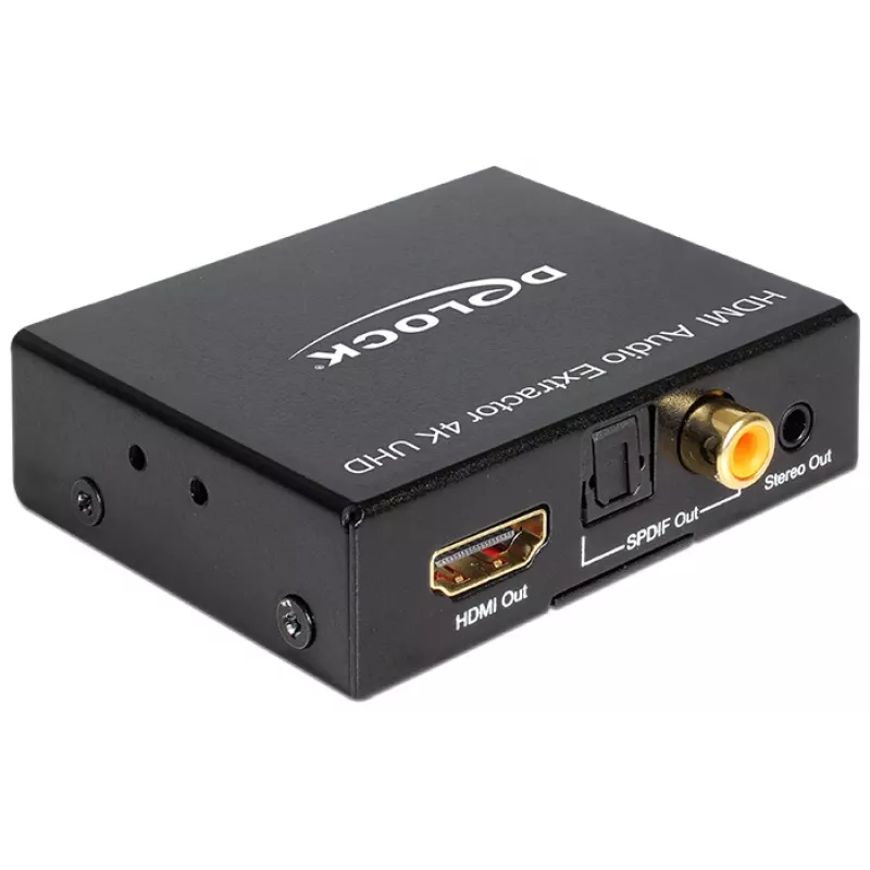HDMI Stereo / 5.1 Kanal Audio-Extractor 4K, Adapter schwarz