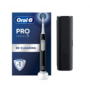 Oral-B PRO Series 1 Erwachsenen-Zahnbürste mit rotierend-oszillierender Technologie Schwarz