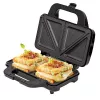 Sandwichmaker Adler AD 3043, 1300 W, Antihaftplatten, 2 Sandwiches, Kochfläche 285 × 152 mm, schwarz