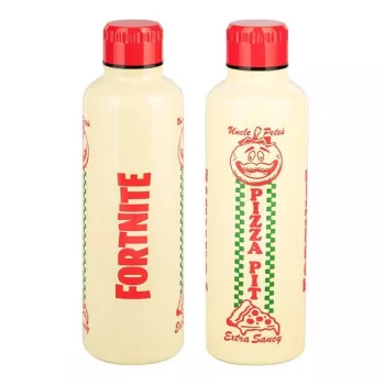 Sport-Trinkflasche Paladone Fortnite Metal PP14736FO 500 ml, Metallfinish, Schraubverschluss