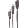 USB-Kabel ShiverPeaks BS13-20020 USB 2.0 0,3 m 2x USB-C Schwarz