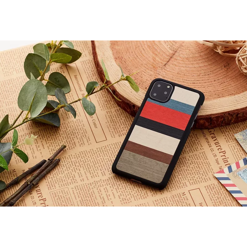Smartphone-Hülle man and wood für iPhone 11 Pro — corallina Schwarz