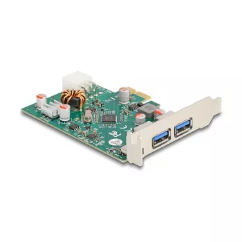 DeLOCK PCI Express x1 Karte USB Type-C PD 30W 2x USB Type-A 5Gbps