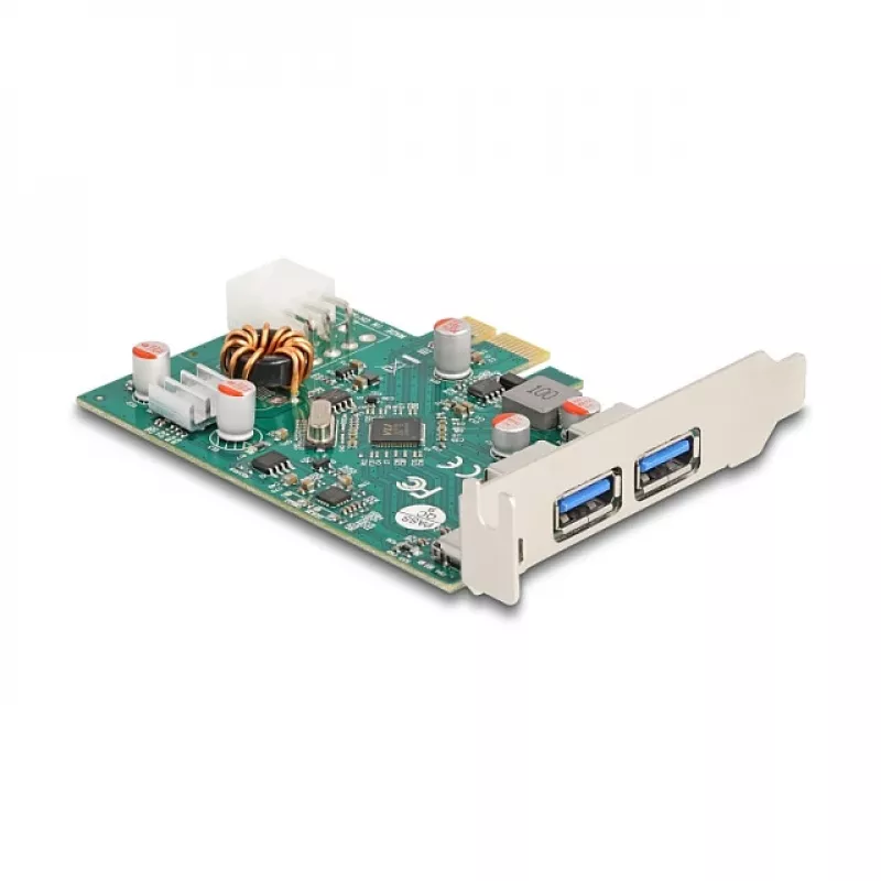 DeLOCK PCI Express x1 Karte USB Type-C PD 30W 2x USB Type-A 5Gbps