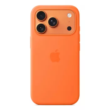 Silicone Hülle Apple iPhone 17 Pro MagSafe Orange Hülle