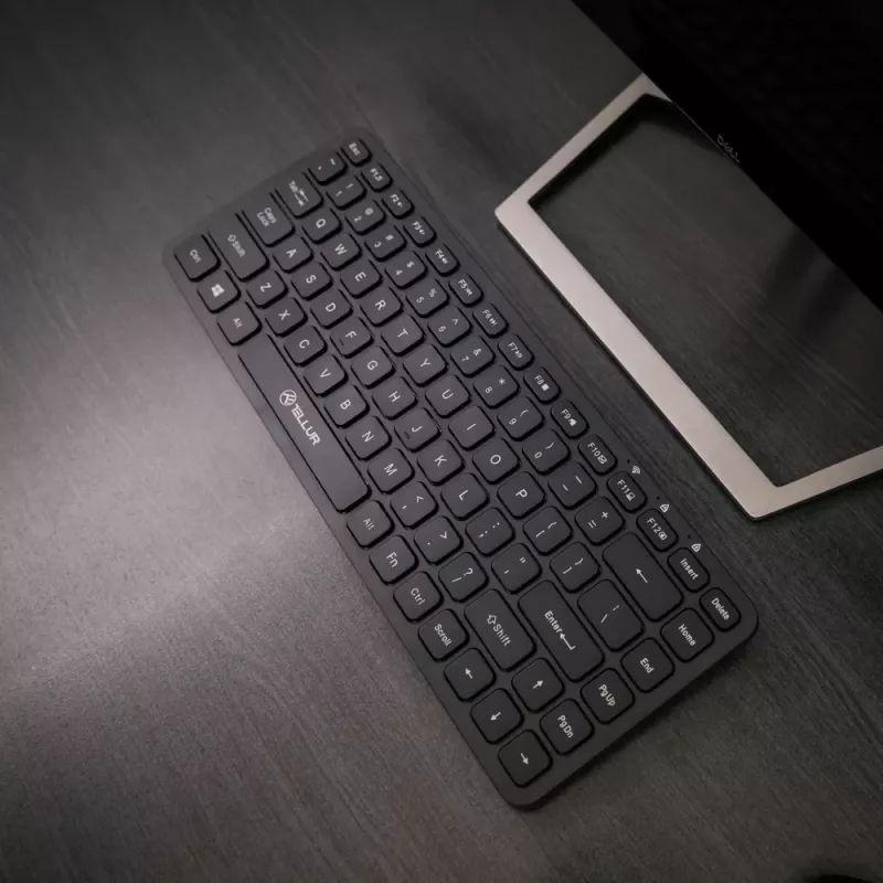Mini-Wireless-Tastatur Tellur TLL491251 Schwarz kompaktes Design, tragbares Layout