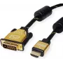 ROLINE 11.04.5896 Videokabel-Adapter 1,5 m HDMI Typ A (Standard) DVI-D Schwarz - Gold (11.04.5896)