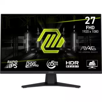 MSI MAG 274FDE Gaming-Monitor 68,6 cm (27 inch), schwarz, FullHD, Rapid-IPS, HDR Ready, Adaptive-Sync, 200Hz Panel (9S6-3CE41H-002)