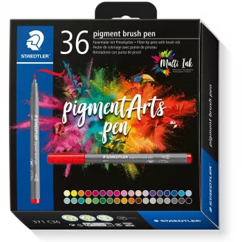 Brush Pen Staedtler Pigment Arts 36 Farben
