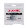 Keystone-Modul A-LAN MKB-U6-1 — RJ45 U/UTP Cat6, 22/26 AWG, schwarz/weißes ABS-Gehäuse