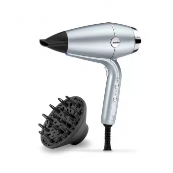 Haartrockner BABYLISS D773DE 2100 W, ionisch, 3 Heizstufen / 2 Geschwindigkeiten, Kaltluftstufe, 2 Düsen, metallic