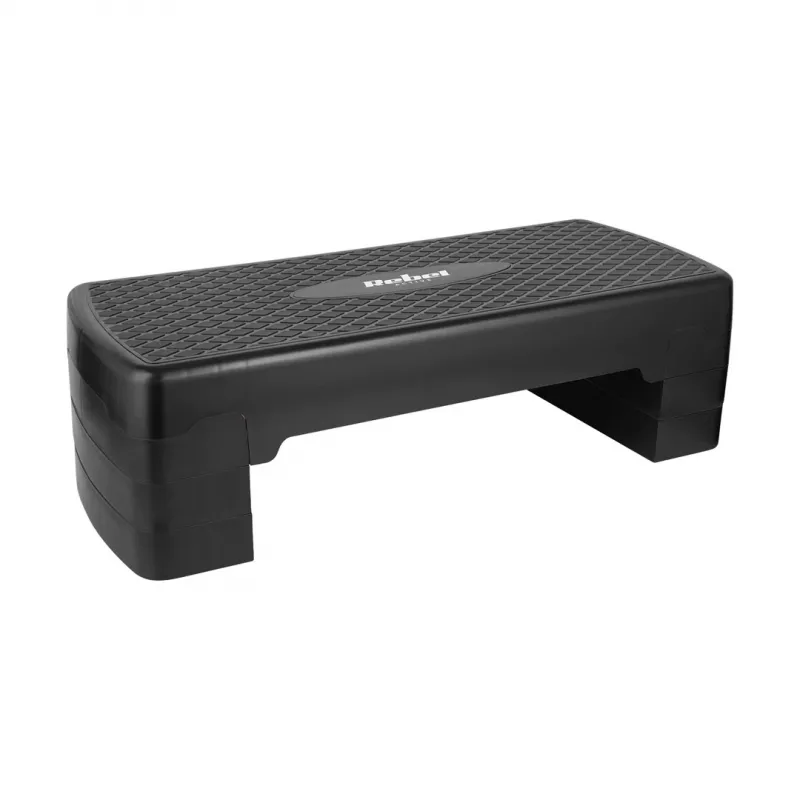 Rebel Fitness Step-Plattform – 3 Höhenstufen, Polypropylen, rutschfeste Oberfläche, 680×280 mm