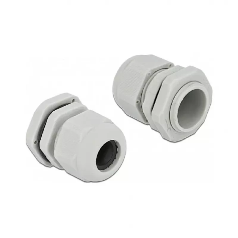 Kabelverschraubung DeLOCK 60219 Grau Kunststoff 10 Stk.