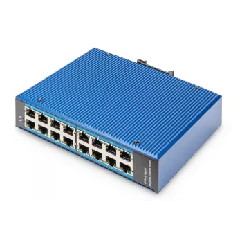 Digitus 16-Port Gigabit Ethernet Netzwerk-Switch, Industrial, Unmanaged