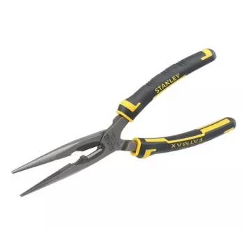 Flachrundzange Stanley FatMax Long Nose Pliers Schwarz Gelb 200 mm 203 g