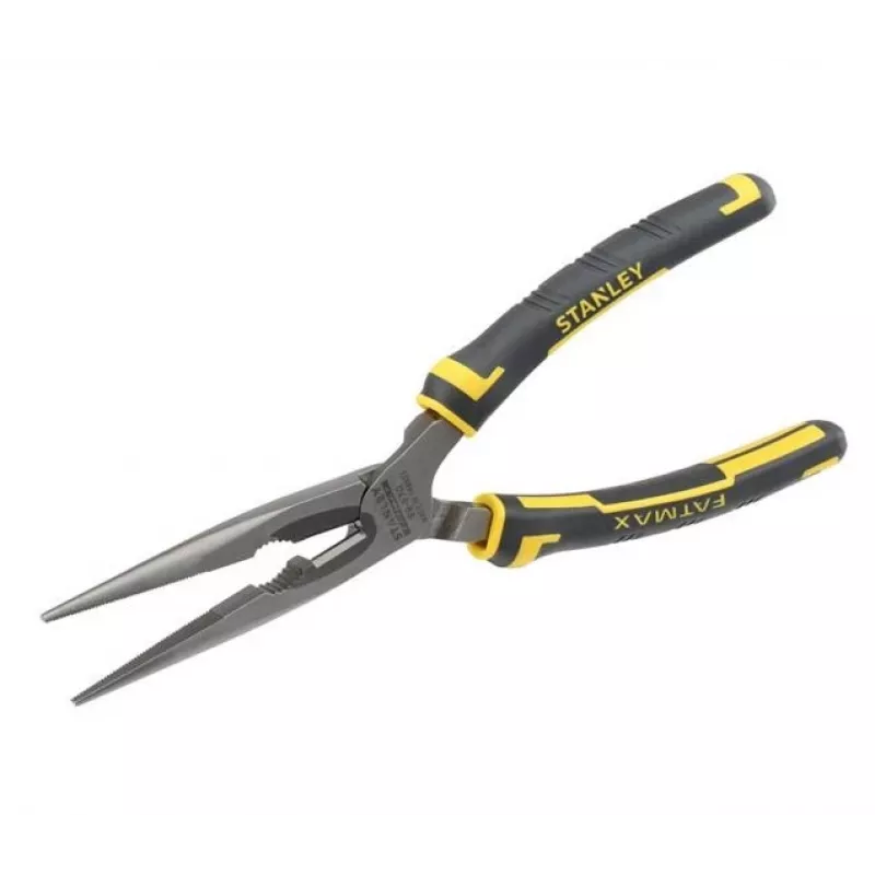 Flachrundzange Stanley FatMax Long Nose Pliers Schwarz Gelb 200 mm 203 g