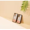 Handyhülle Mann und Holz für Samsung Galaxy Note 20 — Rosa Blume auf Schwarz