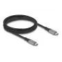 USB-Kabel DeLOCK 81192 USB4 Gen 2x2 2m USB-C Schwarz Grau